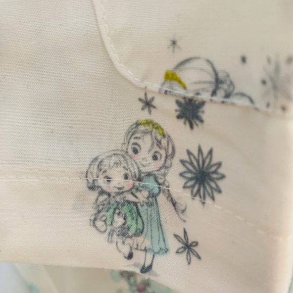 Disney Animators Collection Girls Frozen Pajama Set 7/8 NEW Top Bottom Cartoon - Picture 9 of 16